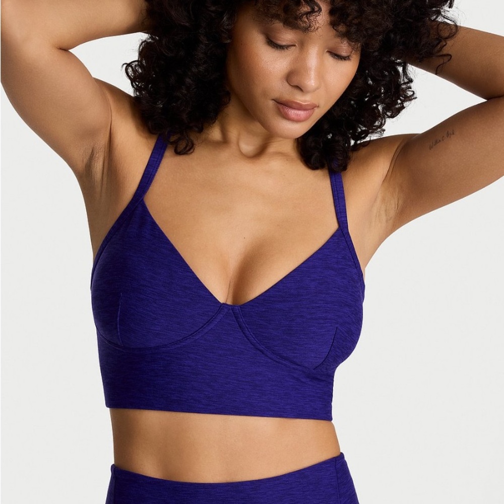 Victoria's Secret Indigo Blue Seamless Sports Bralette
